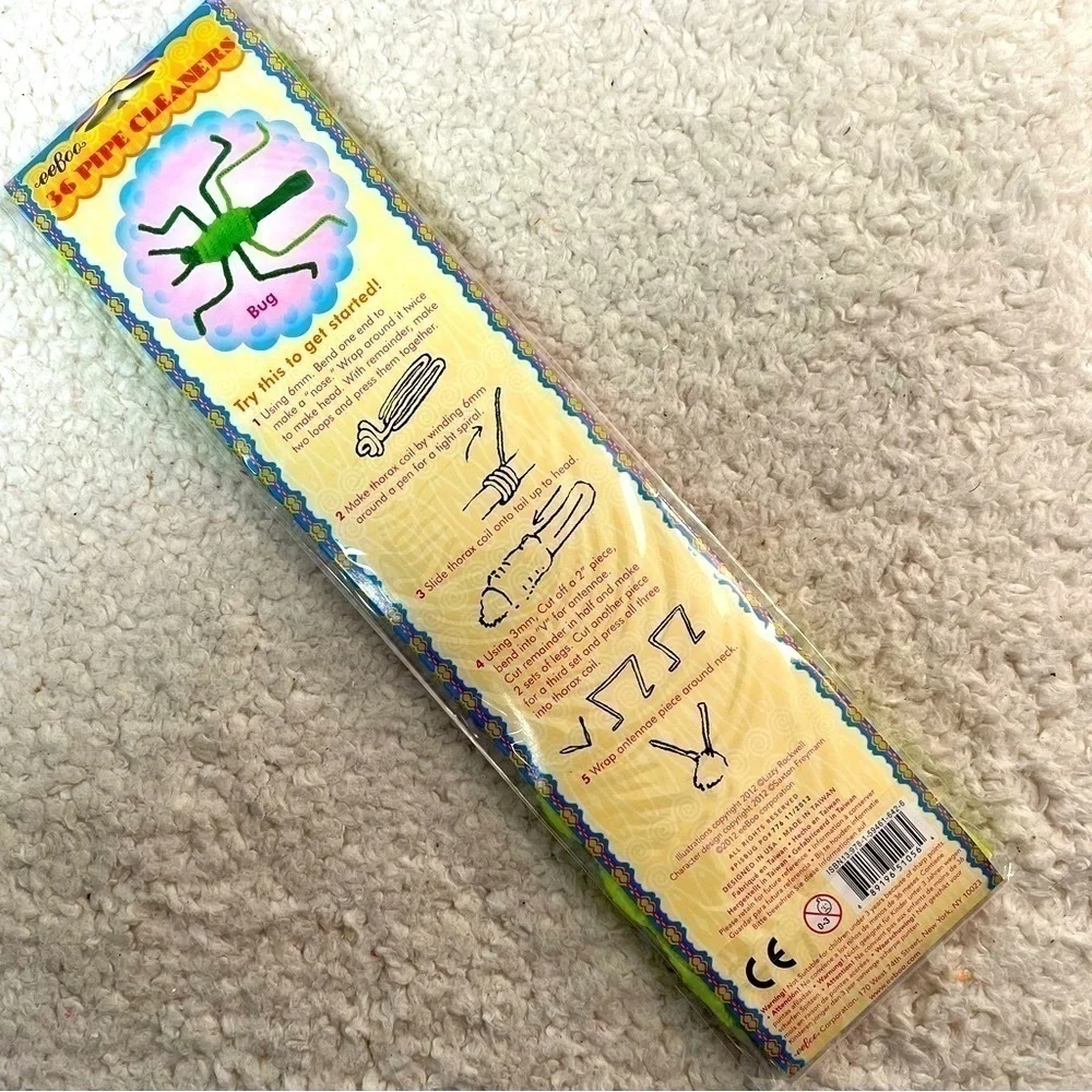eeBoo Super, Extra Plush Chenille Stems | 108 Assorted Pieces